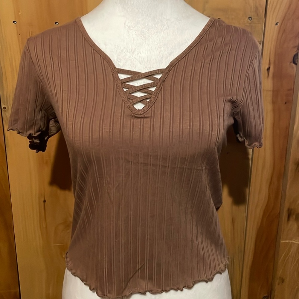 SO  brand. Brown . Size M. Thin material no stains. Practically new.